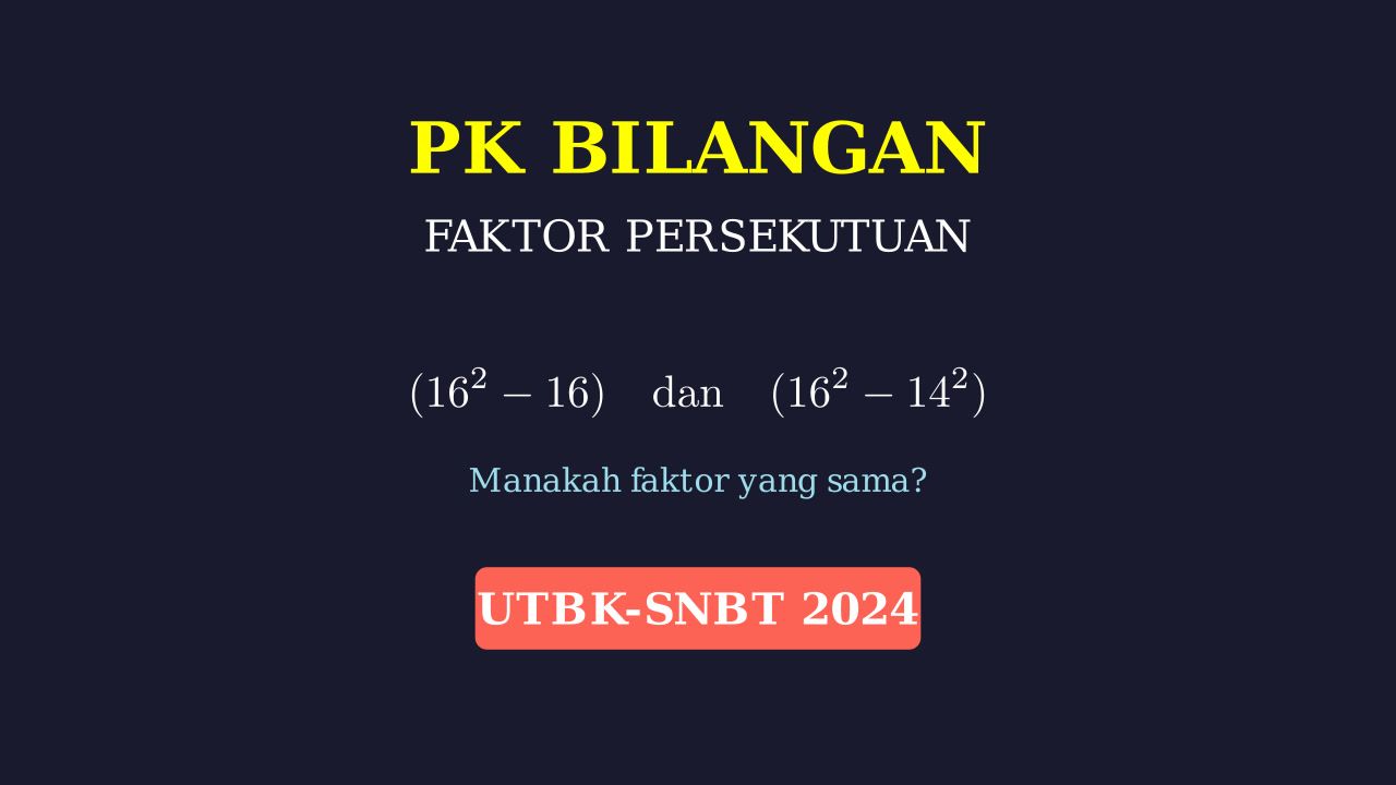 Menentukan Faktor Persekutuan Bilangan Kuadrat