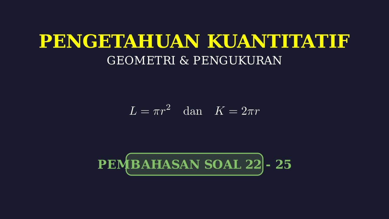 Pembahasan Geometri: Soal 22-25