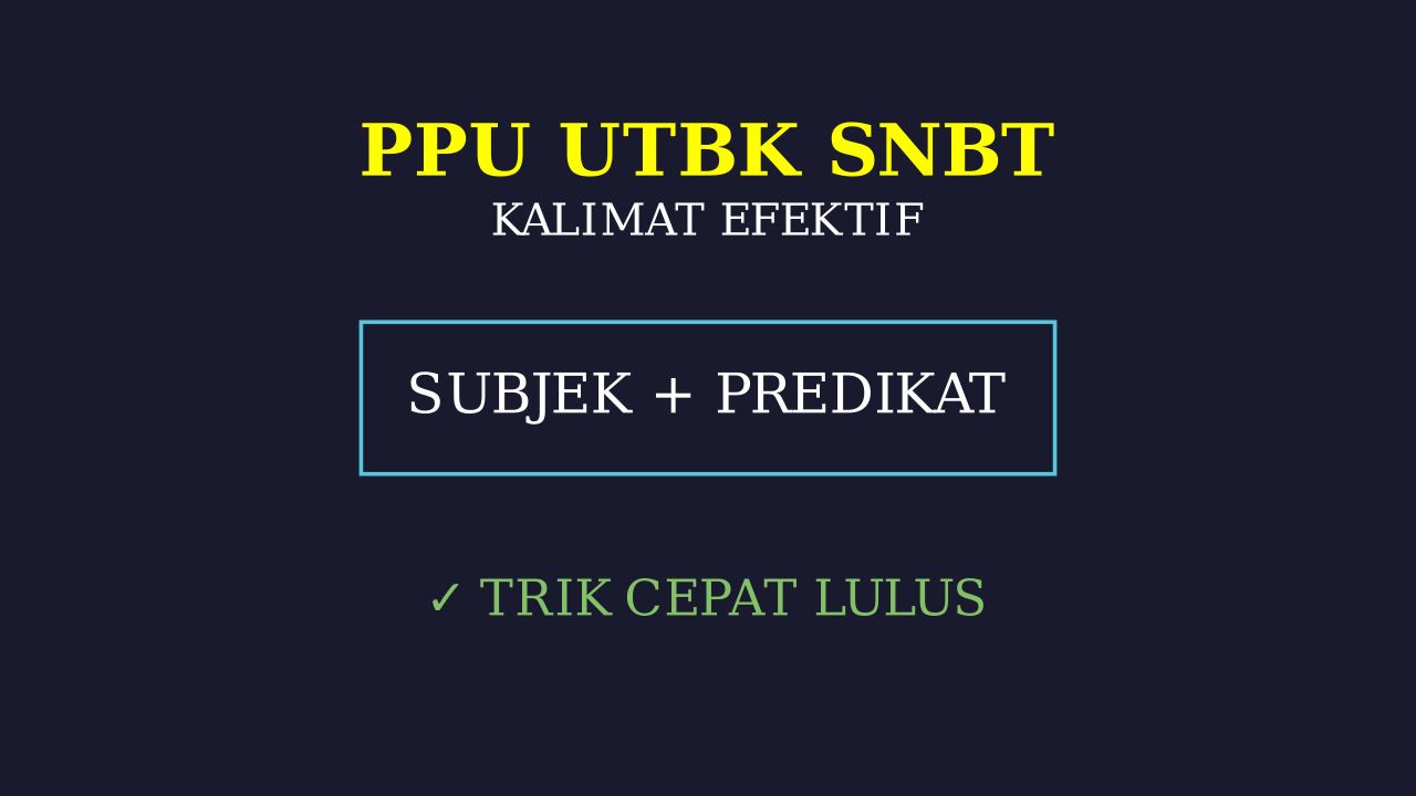 Bedah Soal Bahasa Indonesia