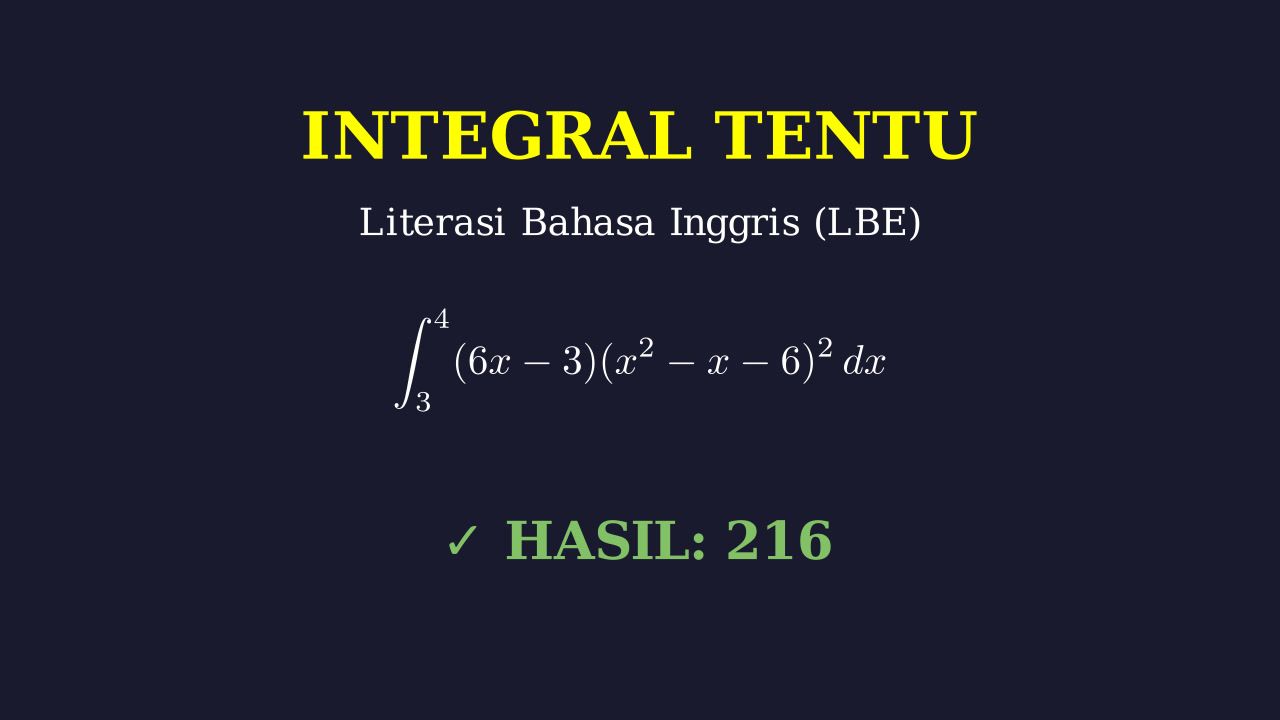 Integral Tentu