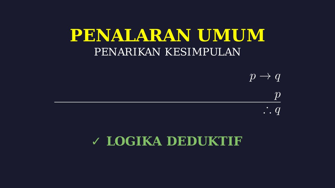 Logika: Penarikan Kesimpulan
