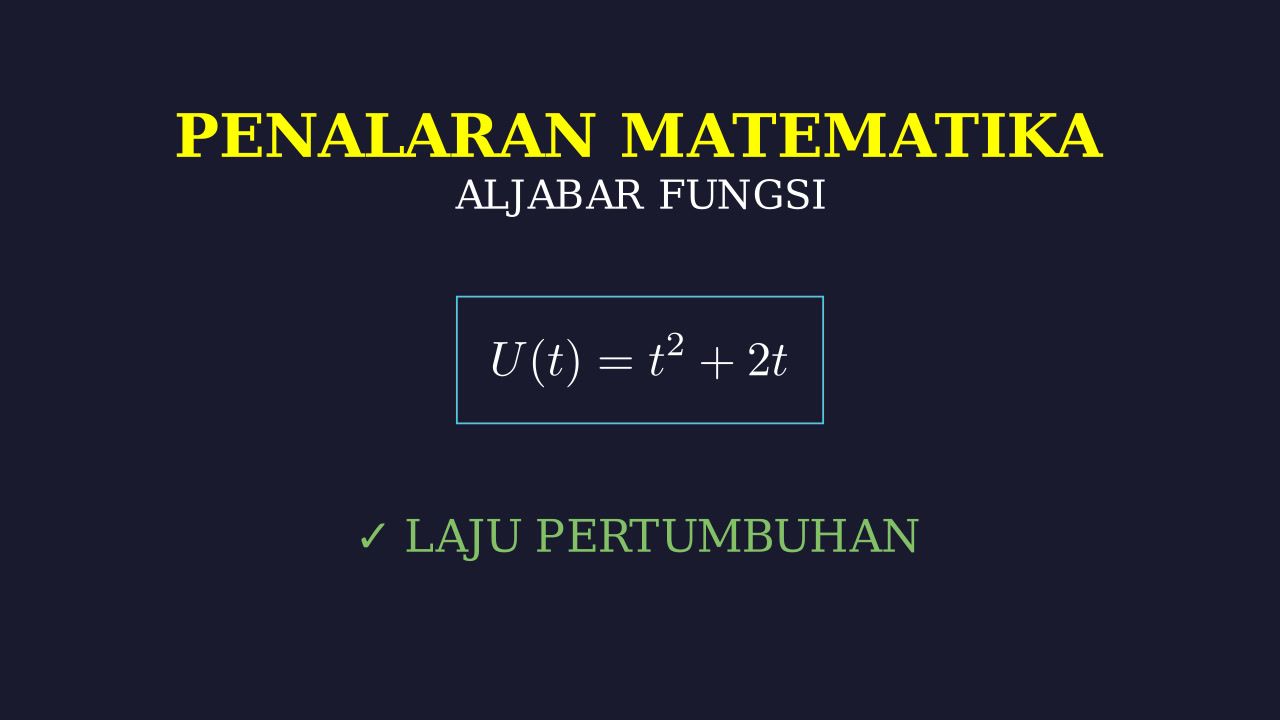 Laju Pertumbuhan Pengguna: Aplikasi Turunan