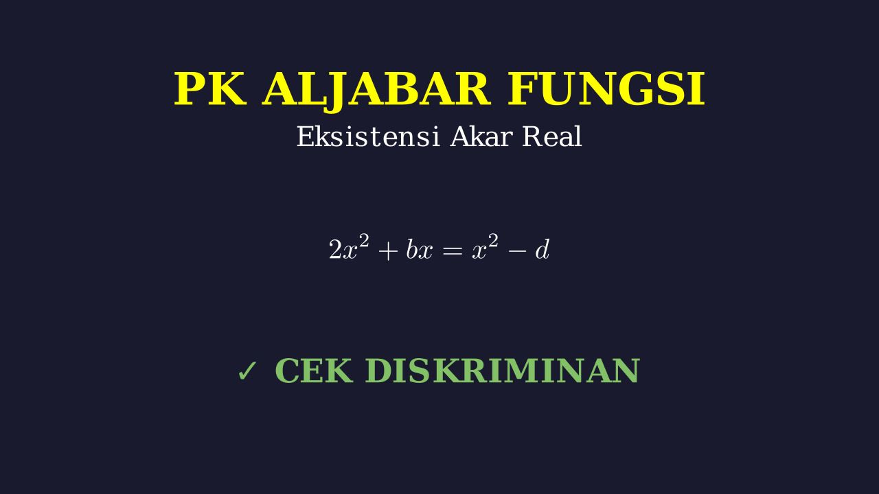 Titik Potong Dua Fungsi Kuadrat