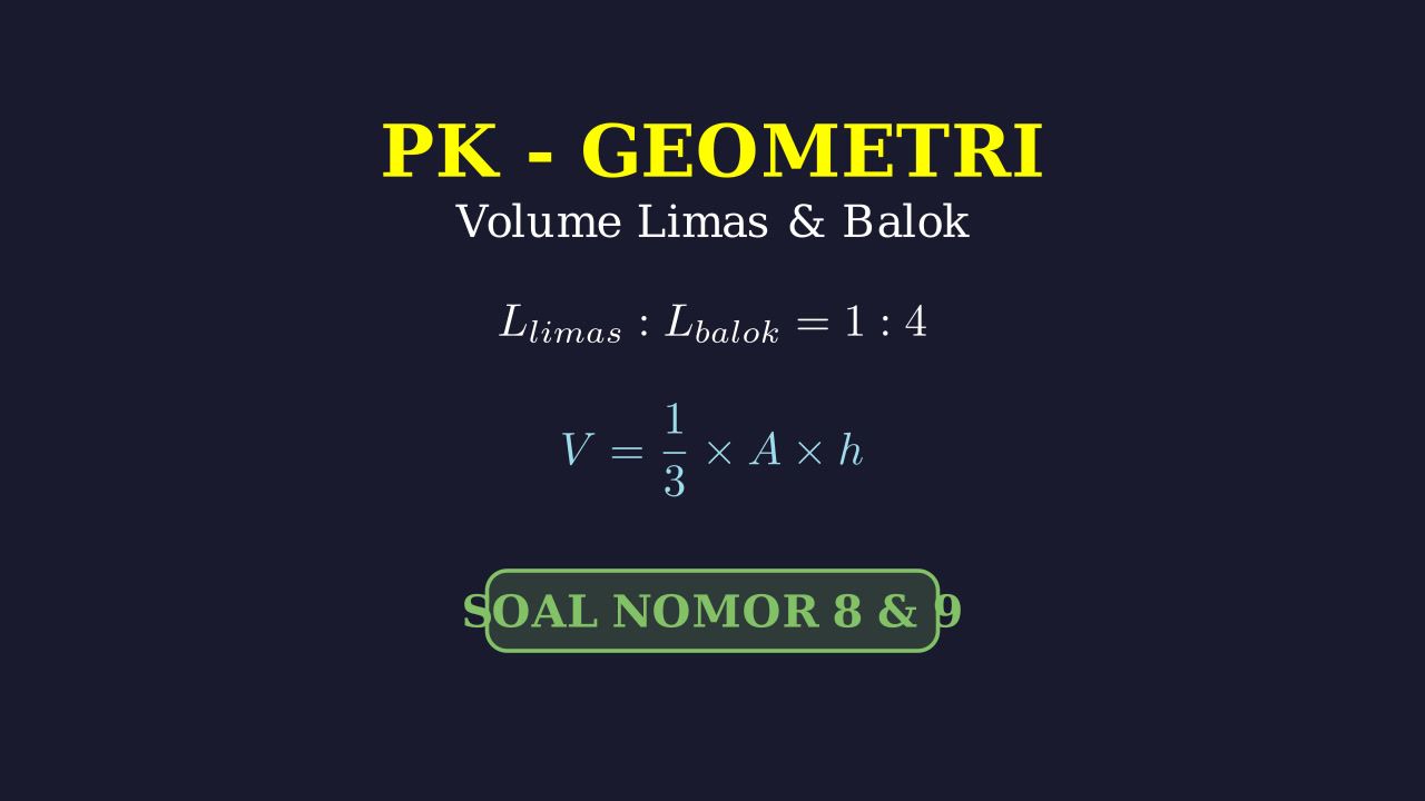 Volume Gabungan: Limas dan Balok