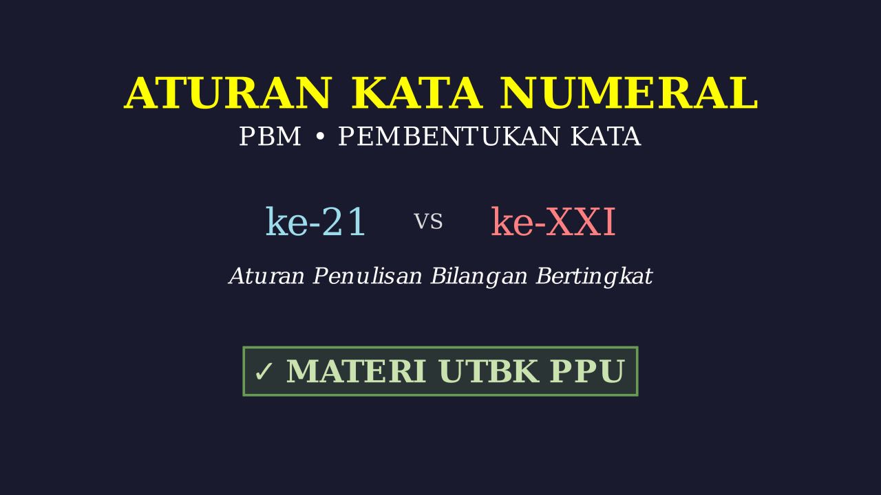 PBM: Aturan Kata Numerial