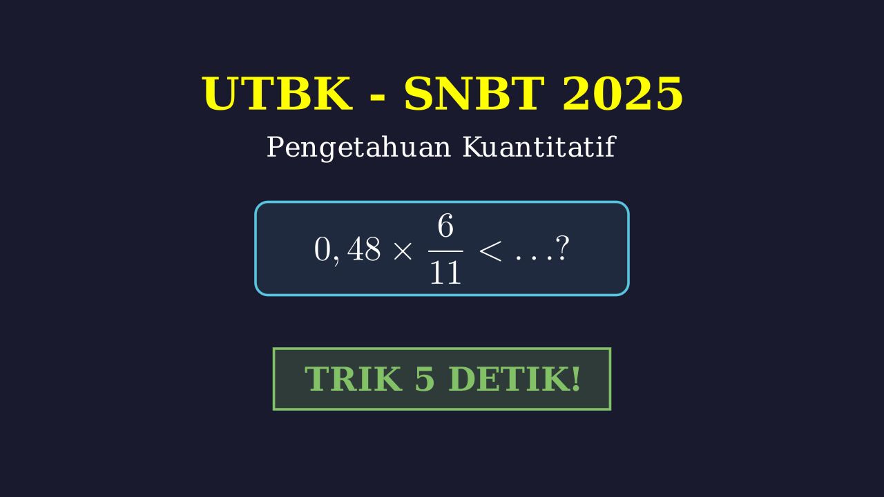 Membandingkan Nilai Bilangan: Soal UTBK-SNBT