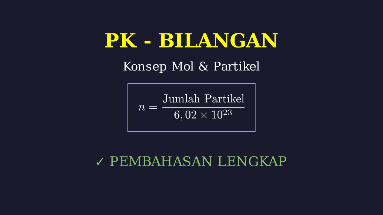 Konversi Partikel ke Mol