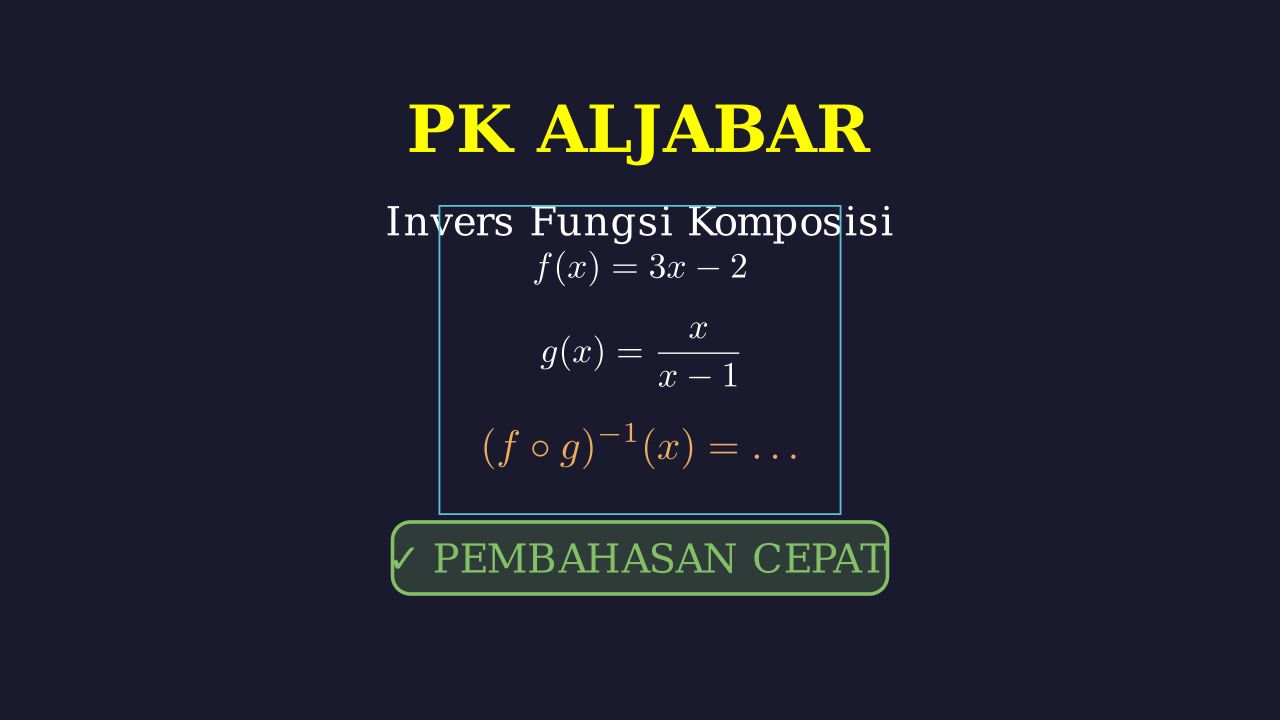 Invers Fungsi Komposisi