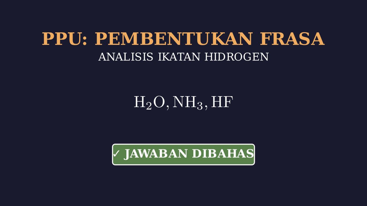 Ikatan Hidrogen Antar Molekul