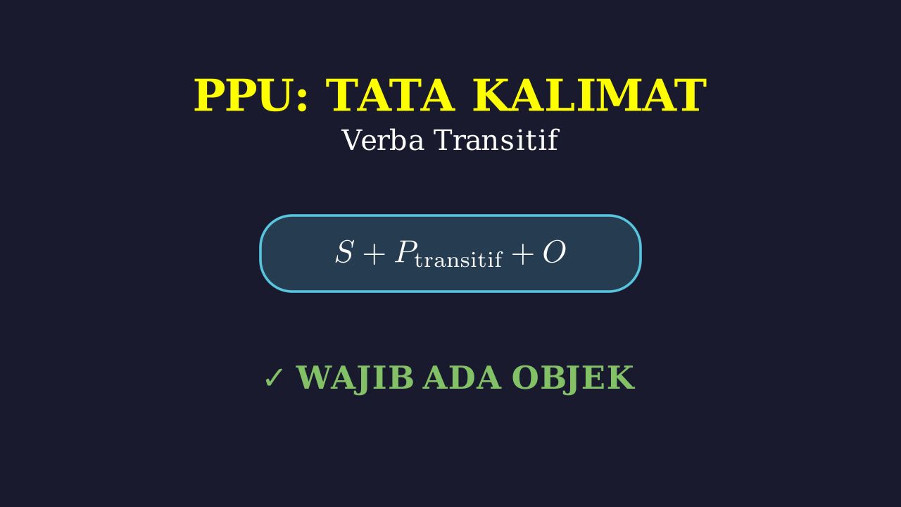 Mengenal Verba Transitif