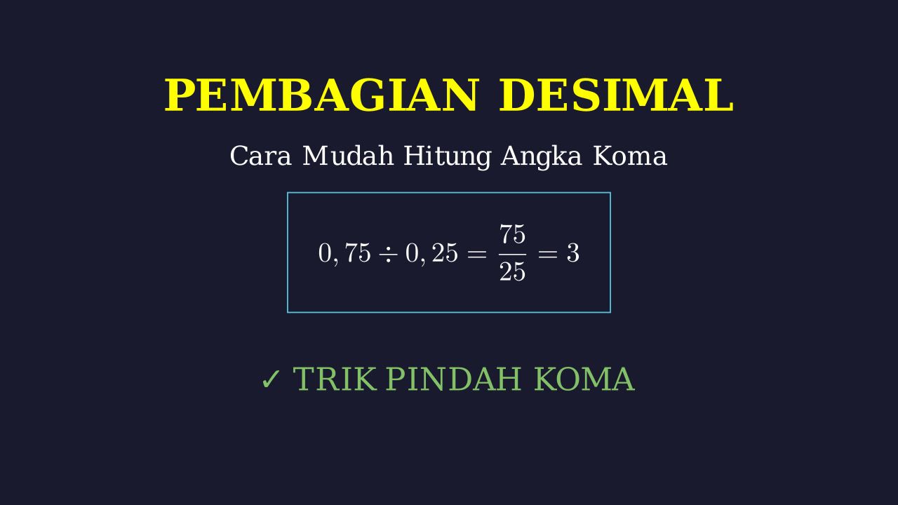 Pembagian Bilangan Desimal
