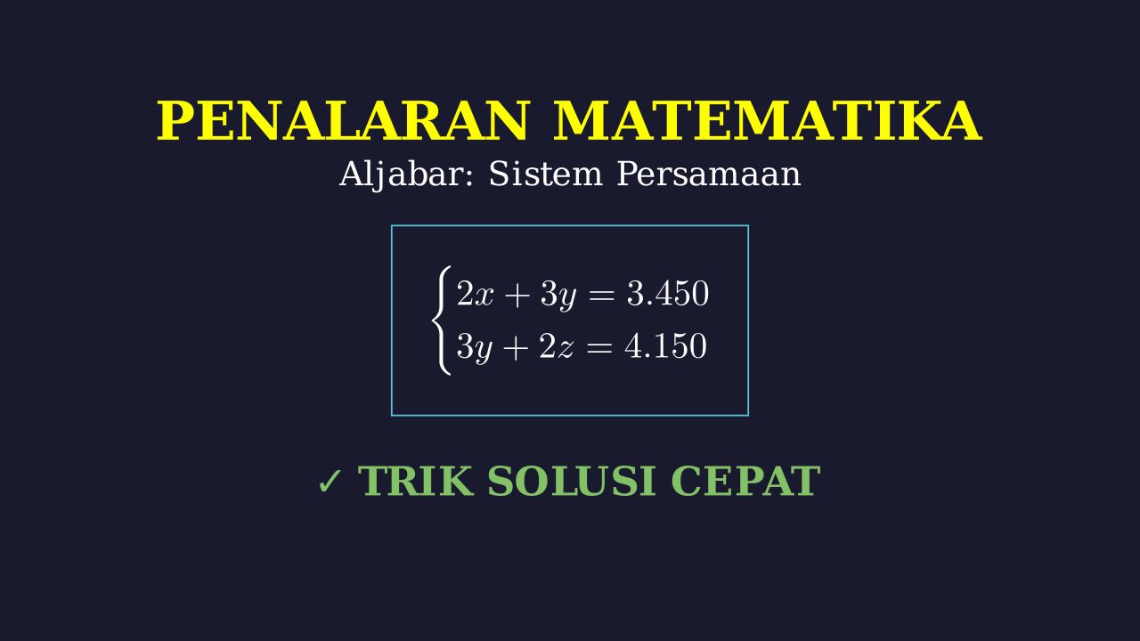 Soal Cerita SPLTV: Volume Botol