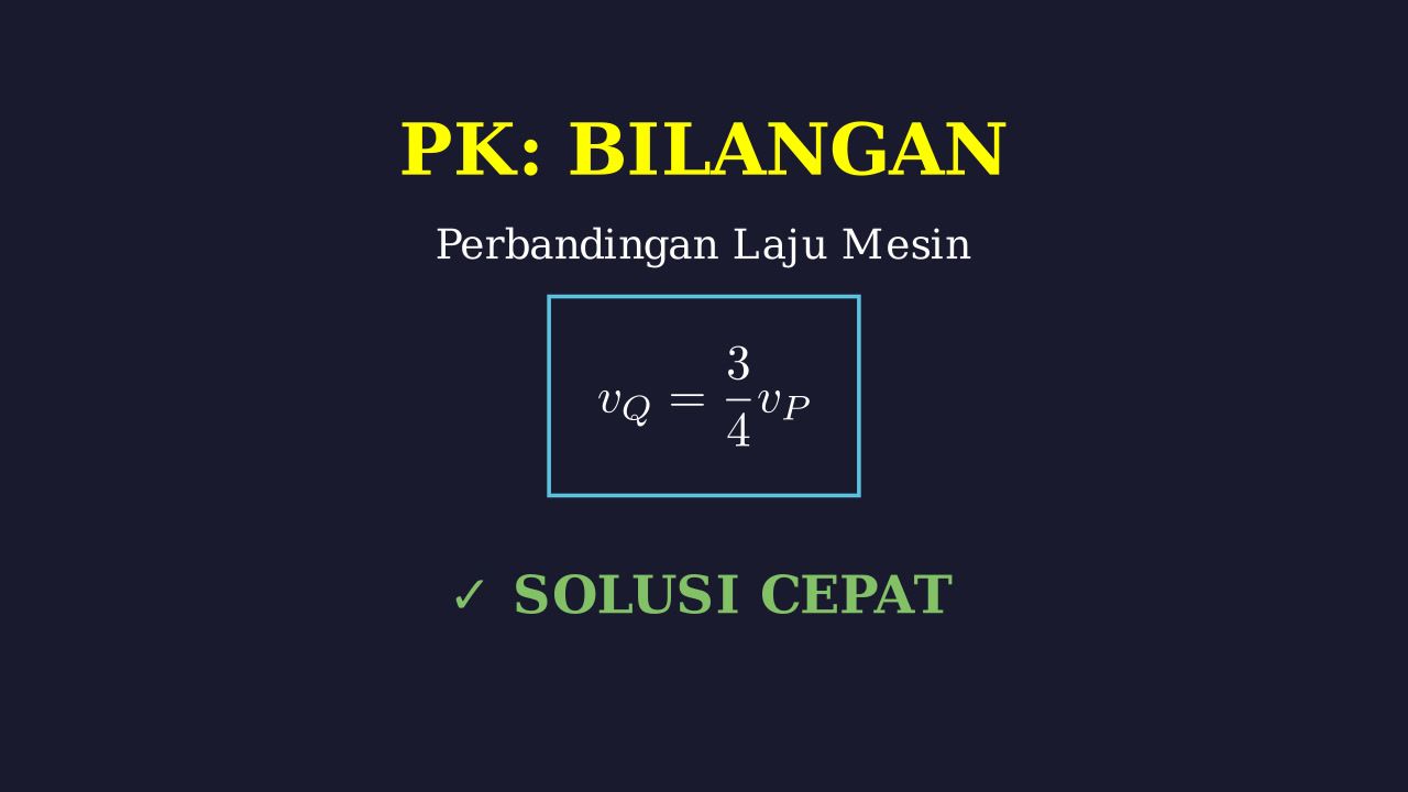 Perbandingan Laju Produksi Mesin P dan Q