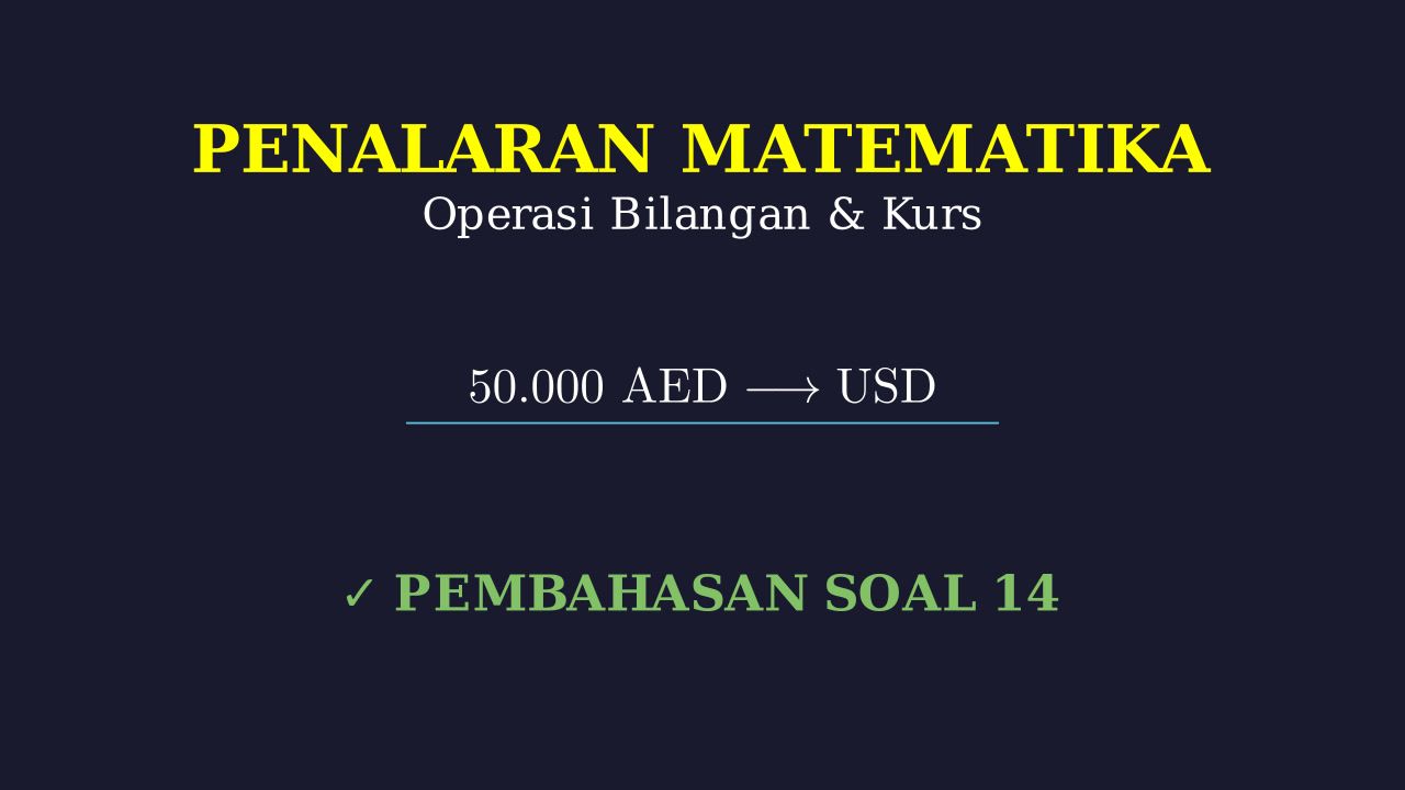 Menghitung Kurs Mata Uang