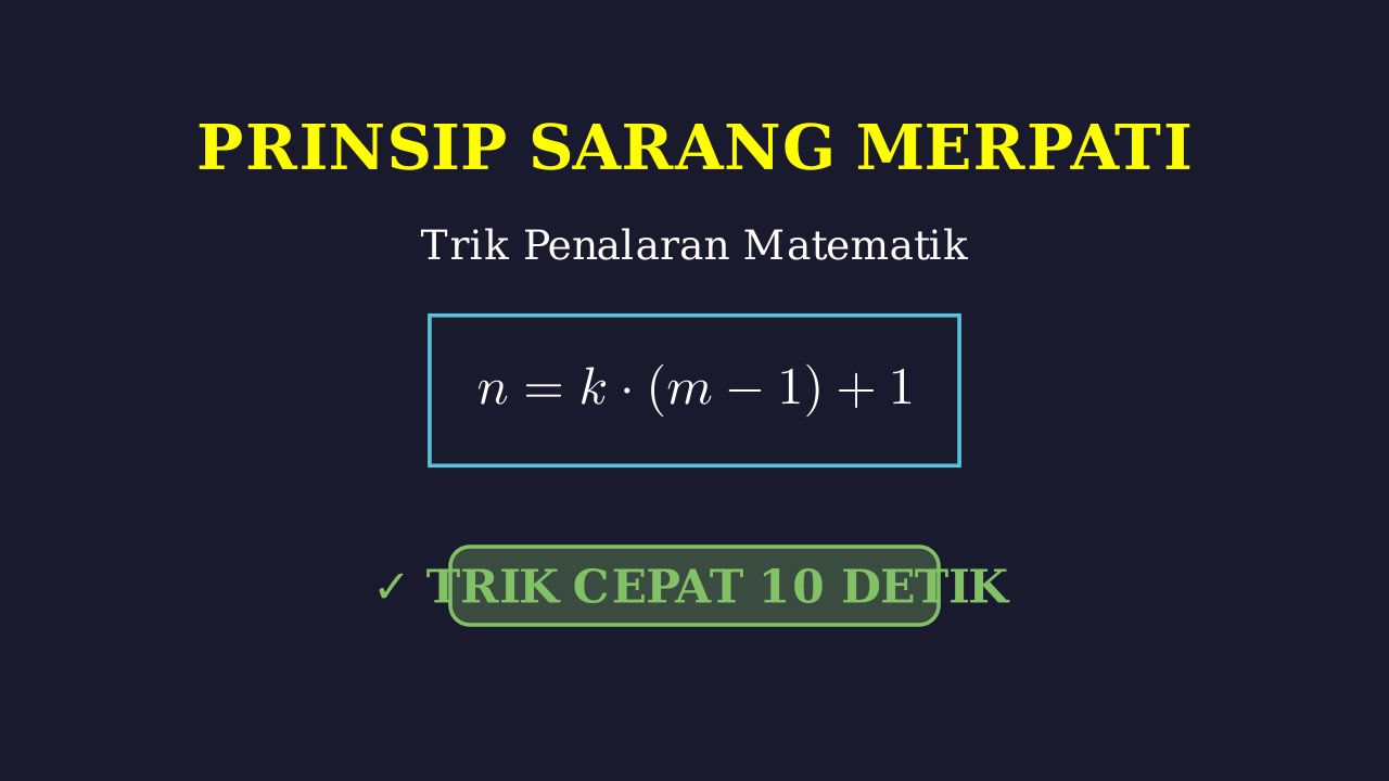 Trik Cepat Prinsip Sarang Merpati