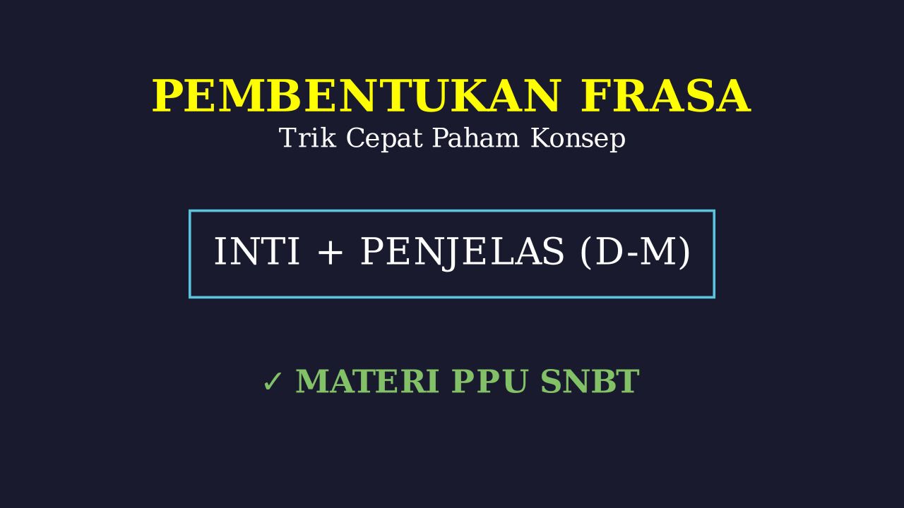 Memahami Frasa