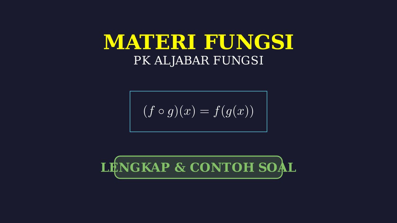 Materi Fungsi: Konsep Lengkap dan Contoh Soal