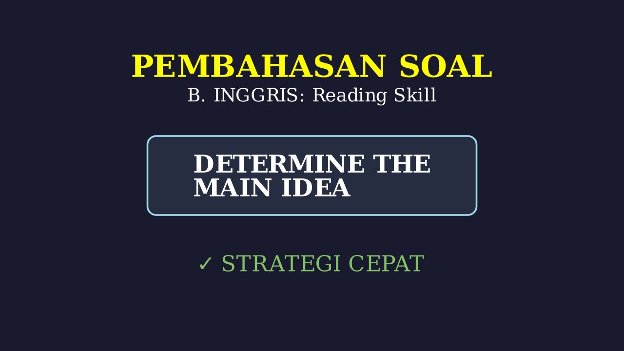 Finding the Main Idea