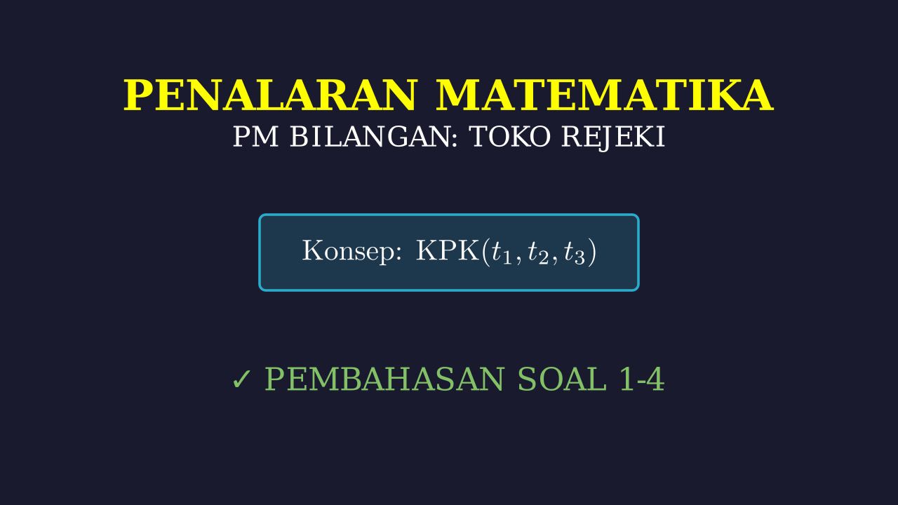 Soal Cerita: Jadwal Pengiriman Barang