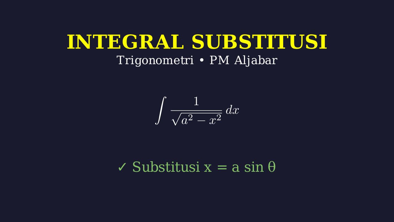 Integral Substitusi Trigonometri: Latihan Soal Menengah