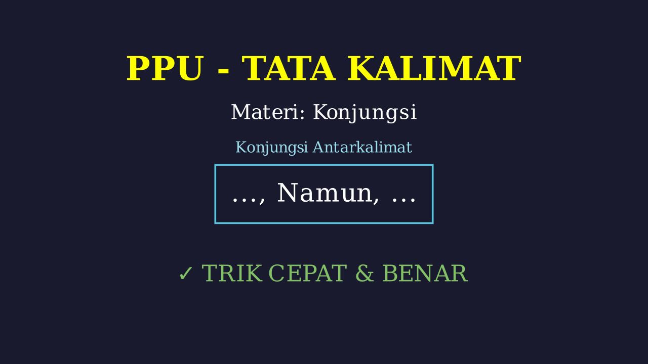 Konjungsi: Mengenal Kata Hubung