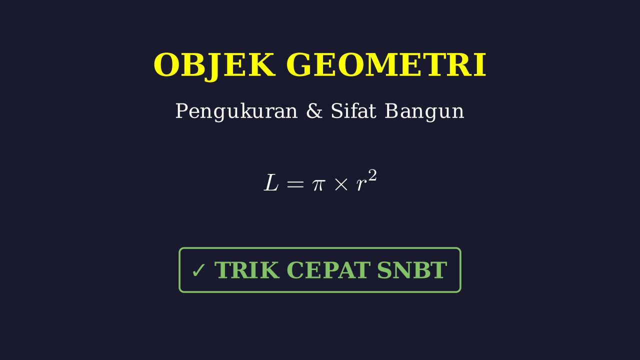 Objek dan Pengukuran Geometri