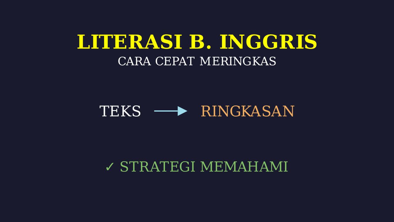 Terjemahan dan Ringkasan Teks