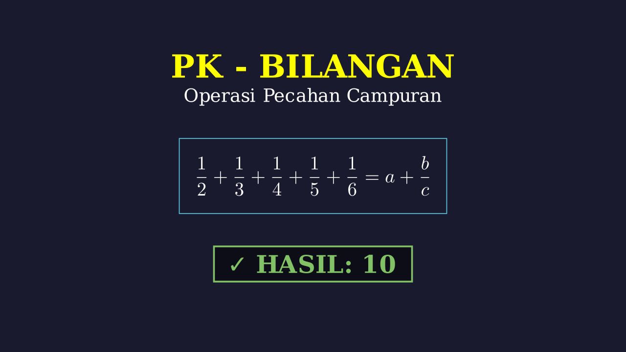Operasi Hitung Pecahan