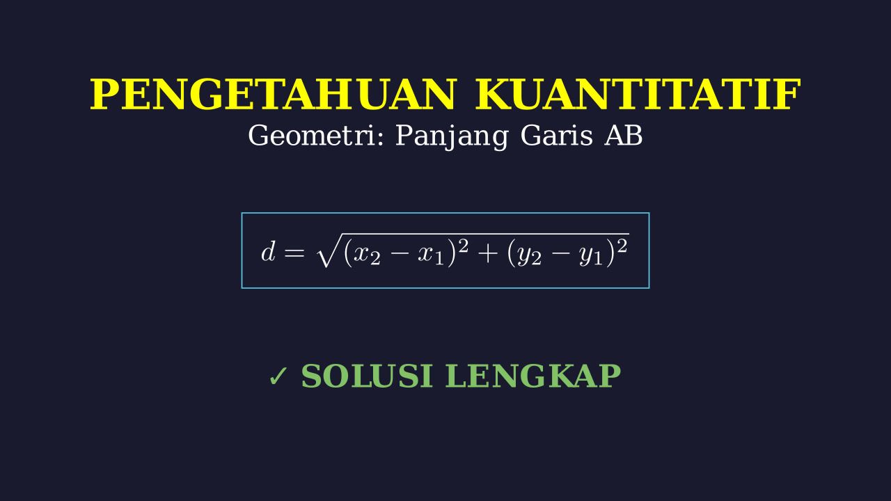 Menghitung Panjang Garis AB