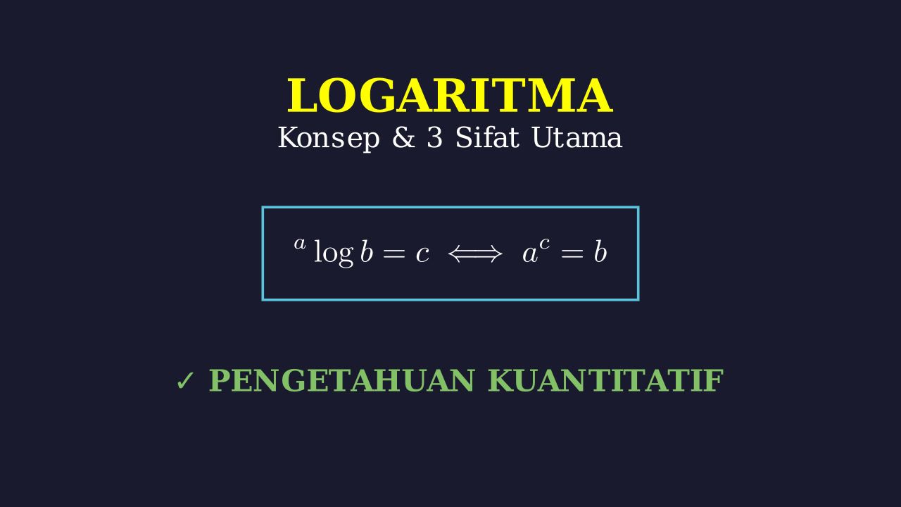 Logaritma: Konsep Dasar dan Sifat