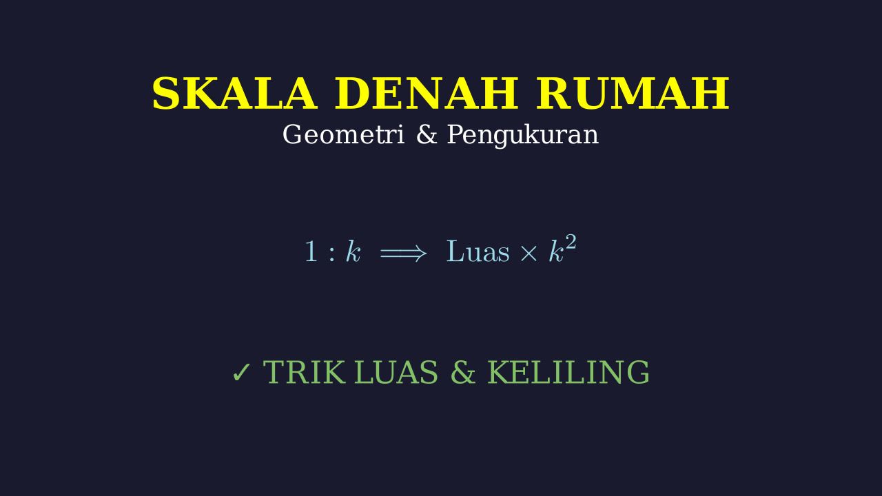 Skala Denah: Luas dan Keliling Bangun Datar