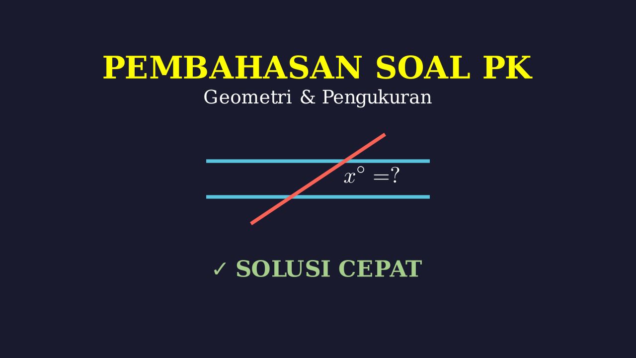 Menentukan Nilai Sudut x