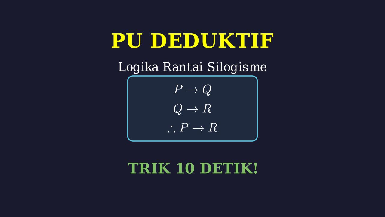 Contoh Soal Rantai Silogisme