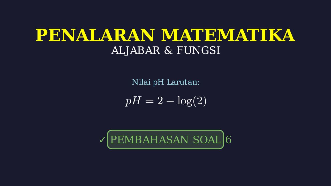 Menghitung pH Campuran Asam Sulfat