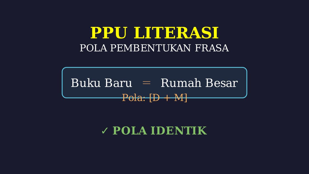 Persamaan Pola Pembentukan Frasa