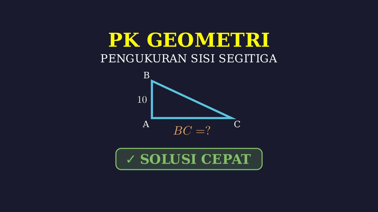 Menghitung Panjang Sisi Segitiga