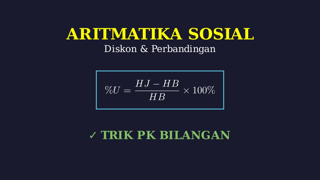 Aritmatika Sosial Dan Perbandingan