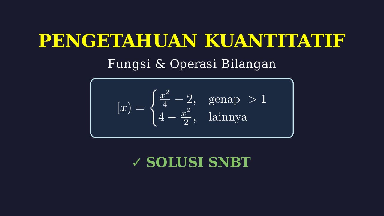 Operasi Fungsi Bilangan Bulat $[x)$