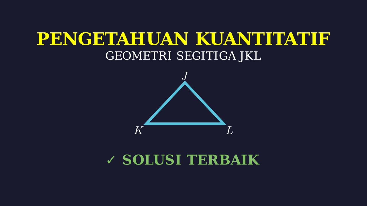 Segitiga Sama Kaki: Pengetahuan Kuantitatif