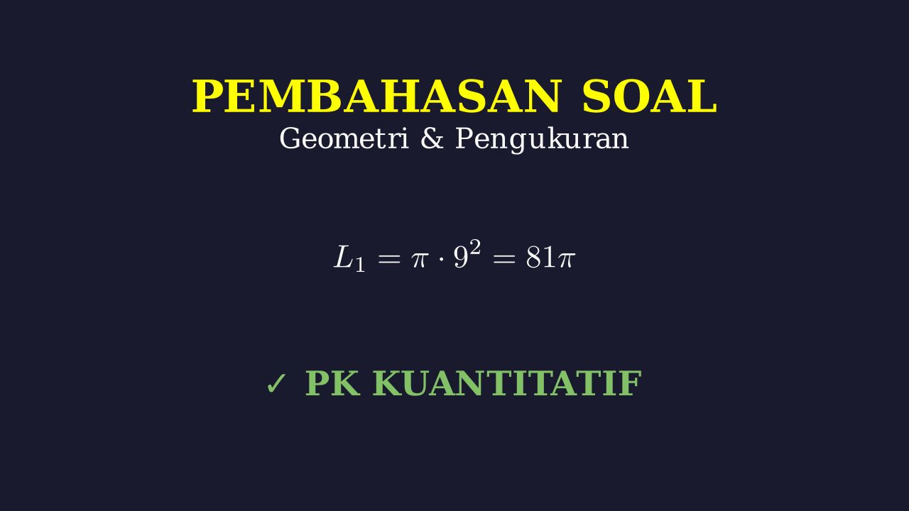 Soal Geometri: Luas Lingkaran