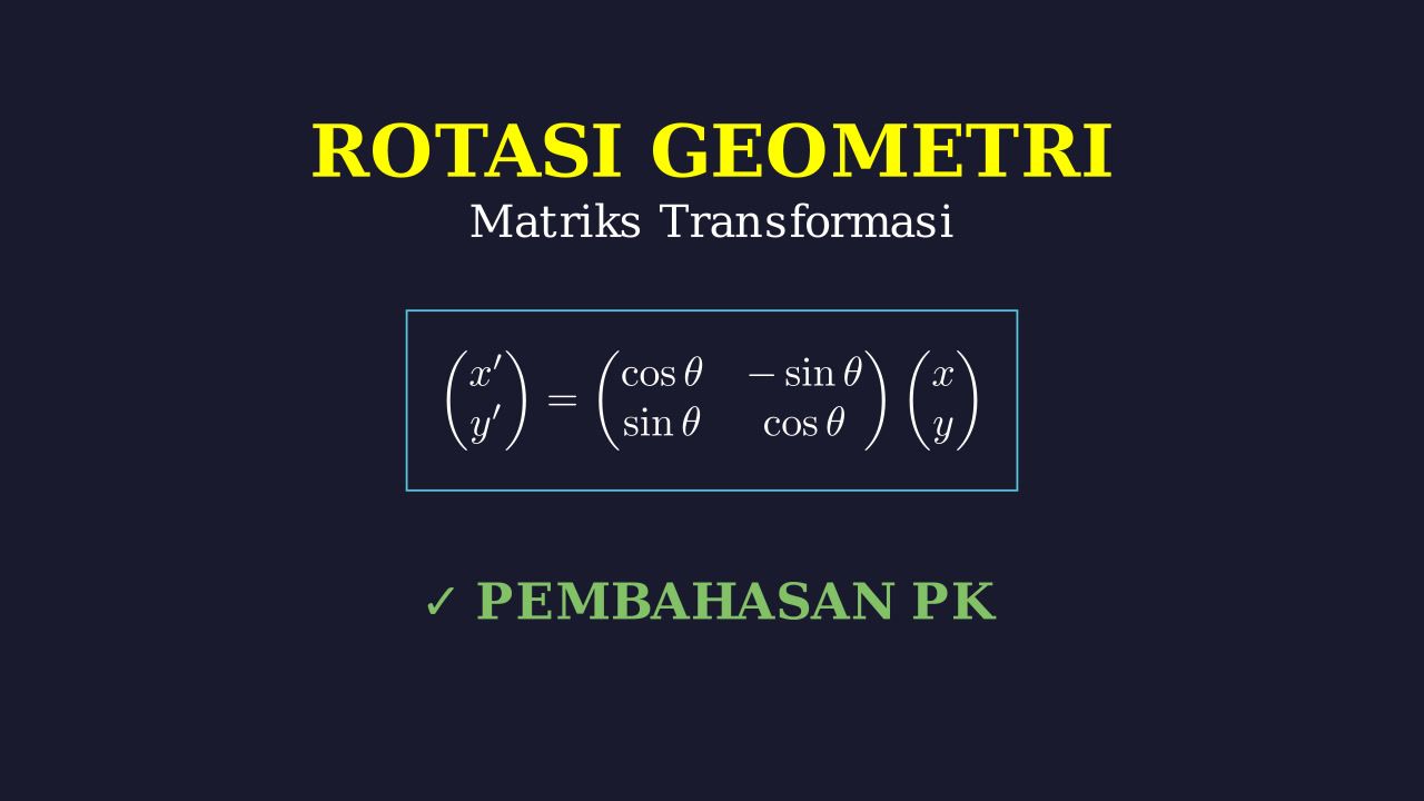Rotasi Titik dengan Matriks