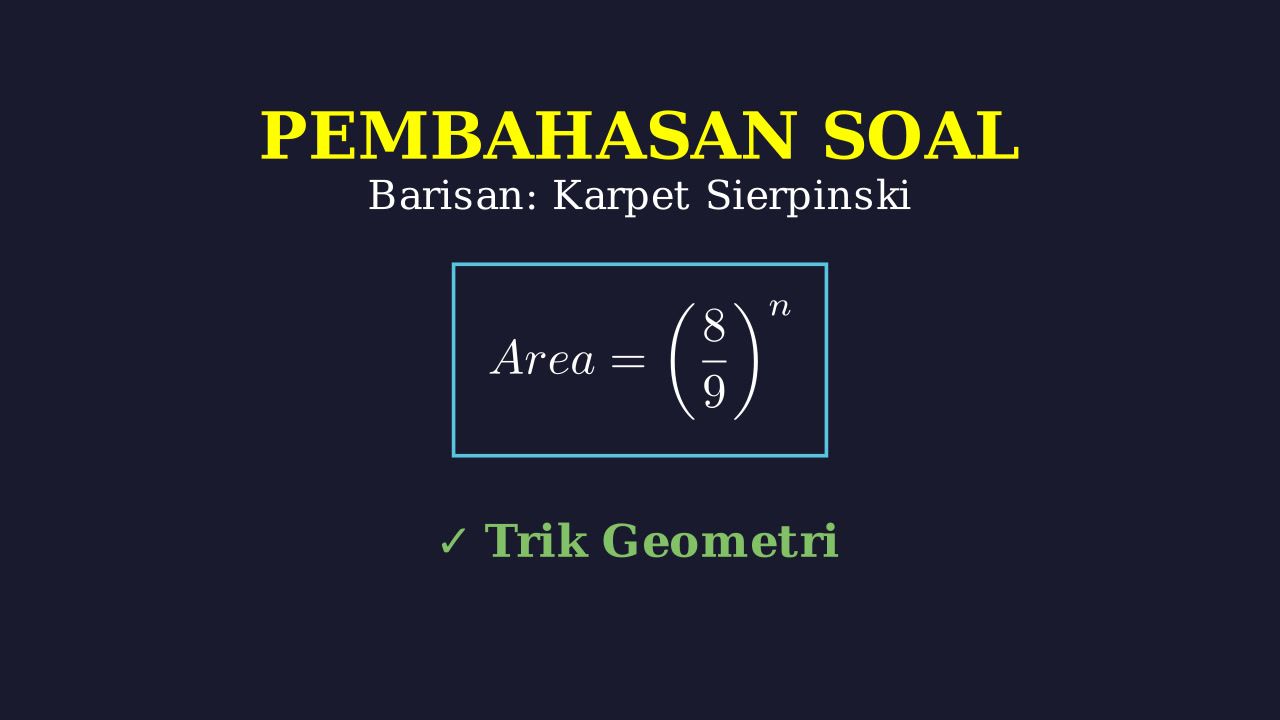 Barisan dan Deret: Karpet Sierpinski
