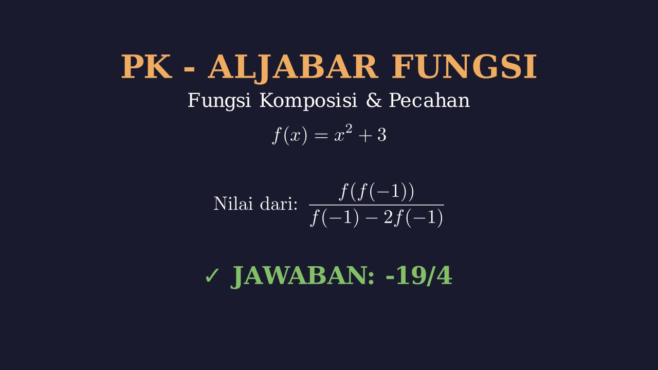 Menghitung Nilai Fungsi Komposisi