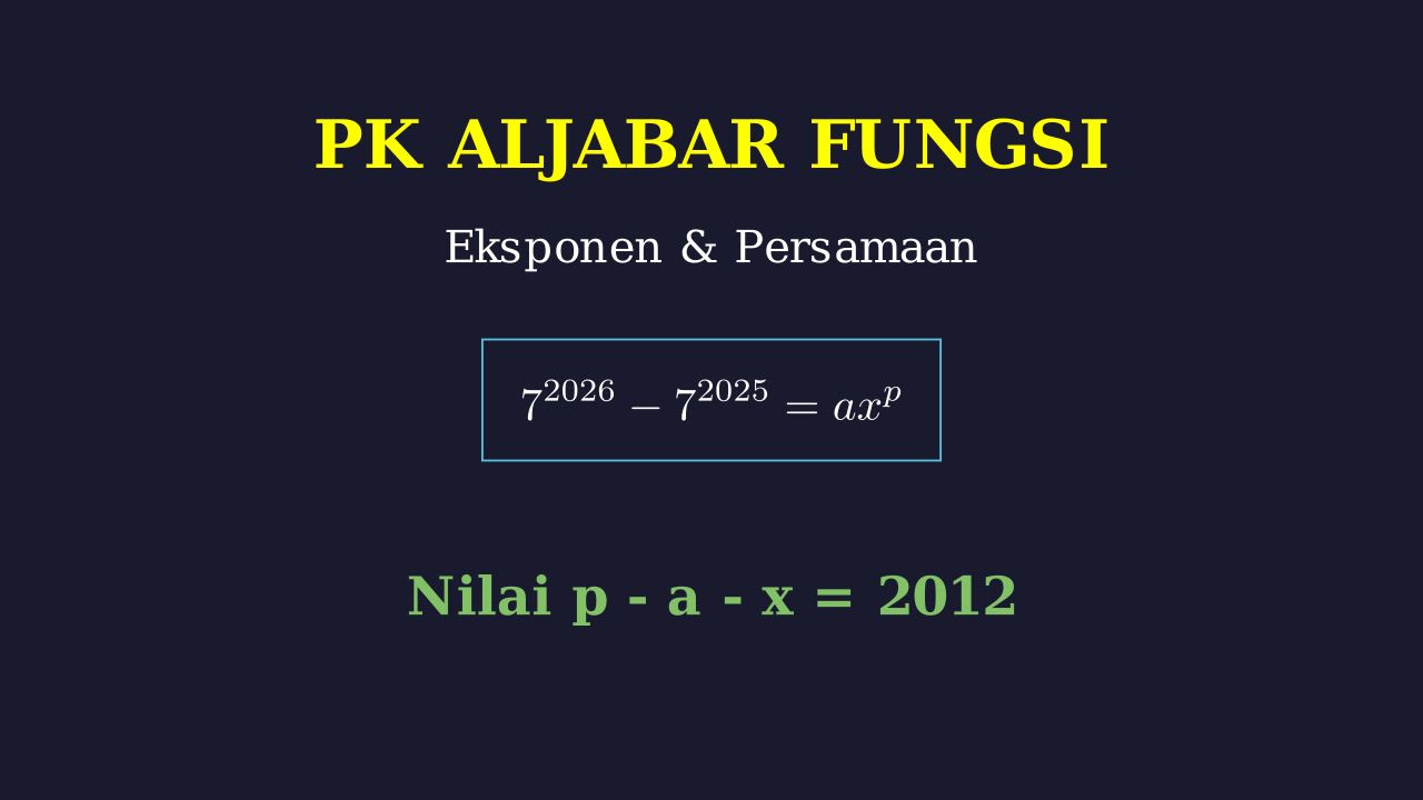 Menyelesaikan Persamaan Eksponen
