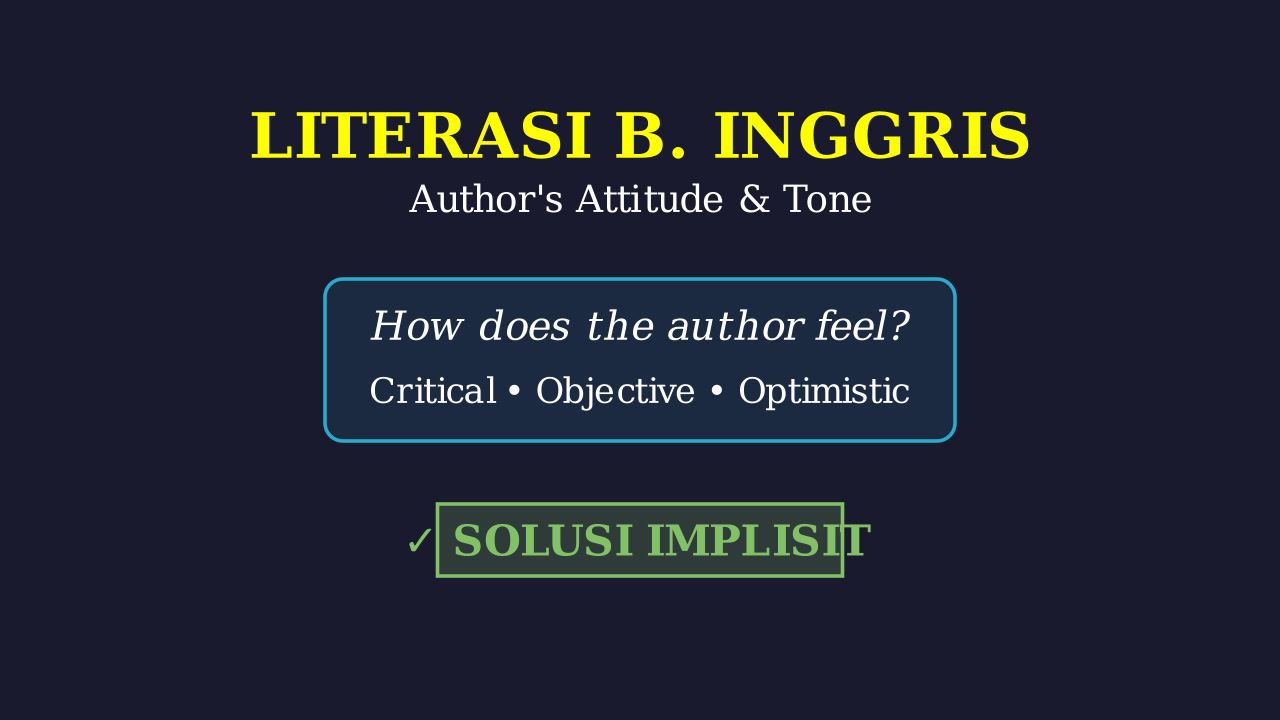 Understanding Author's Attitude