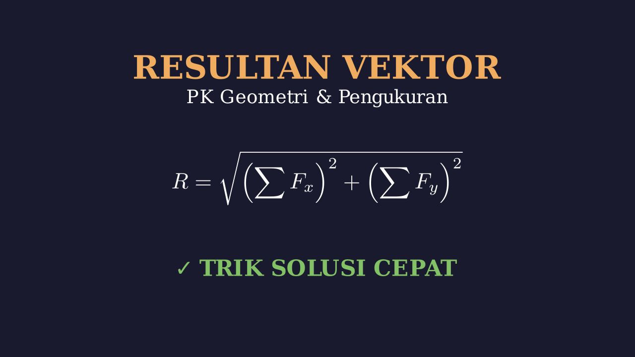 Menghitung Resultan Tiga Vektor