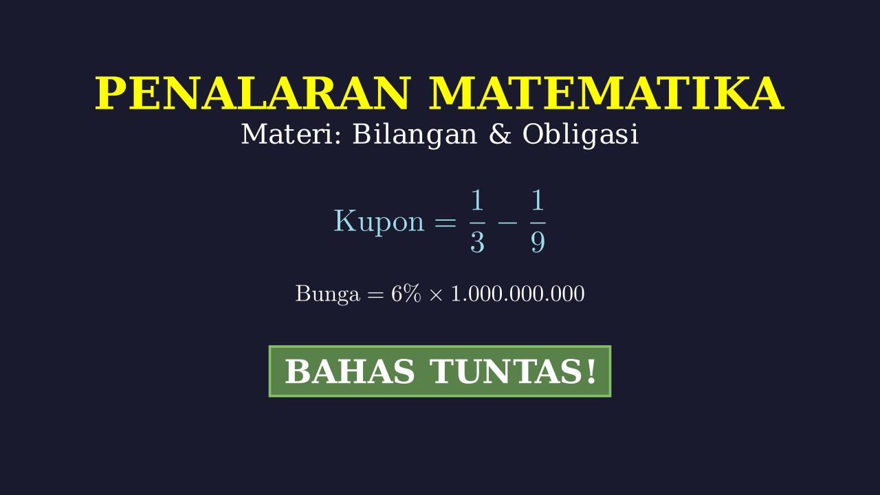 Perhitungan Bunga dan Kupon Obligasi