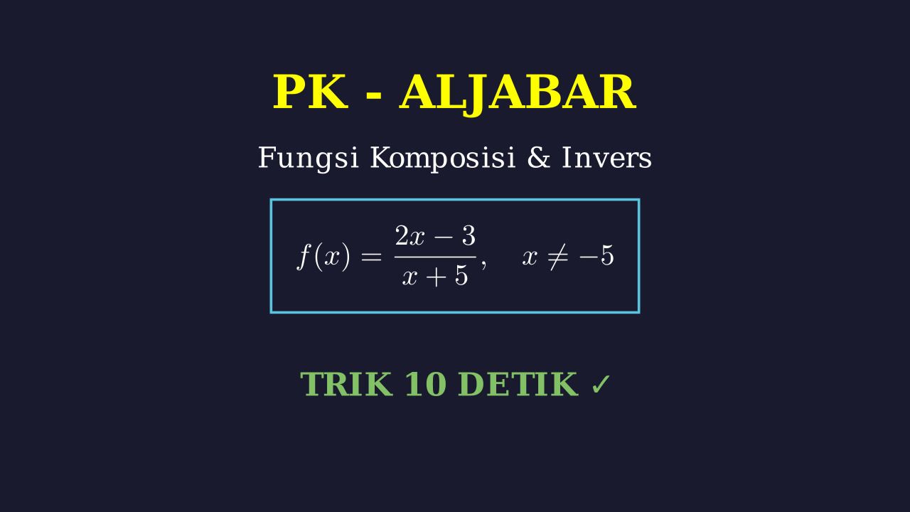 Penyelesaian Soal Aljabar