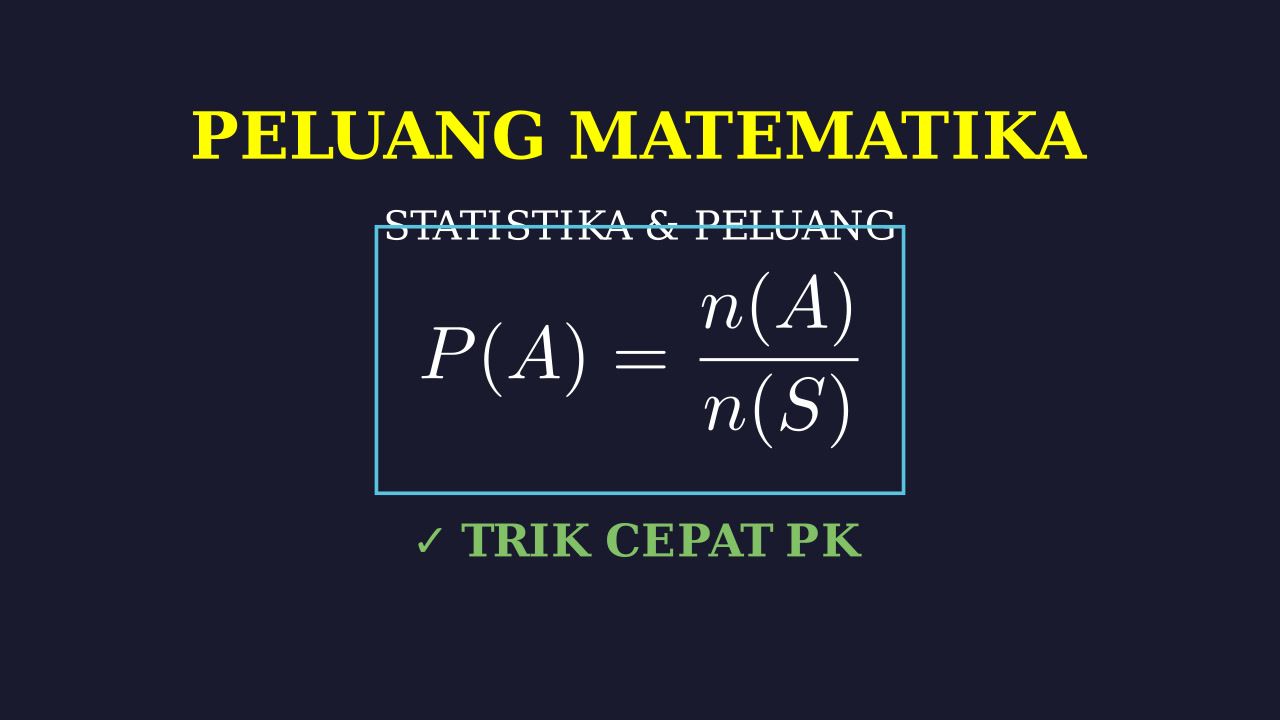 Konsep Dasar Peluang
