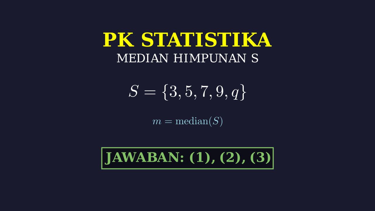 Menentukan Nilai Median yang Mungkin